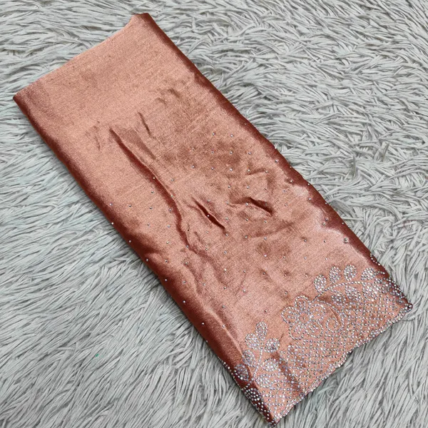 Premium Bridal Hijab with stone work | HJ02